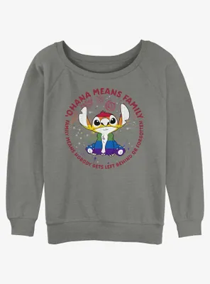 Disney Lilo & Stitch Ohana Pride Womens Slouchy Sweatshirt