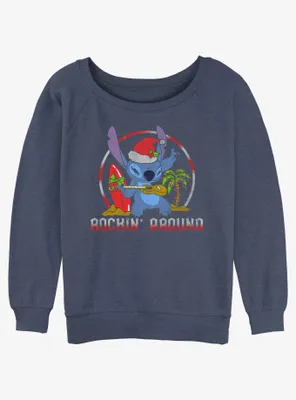 Disney Lilo & Stitch Rockin' Around Womens Slouchy Sweatshirt