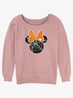 Disney Minnie Mouse Web Ears Womens Slouchy Sweatshirt