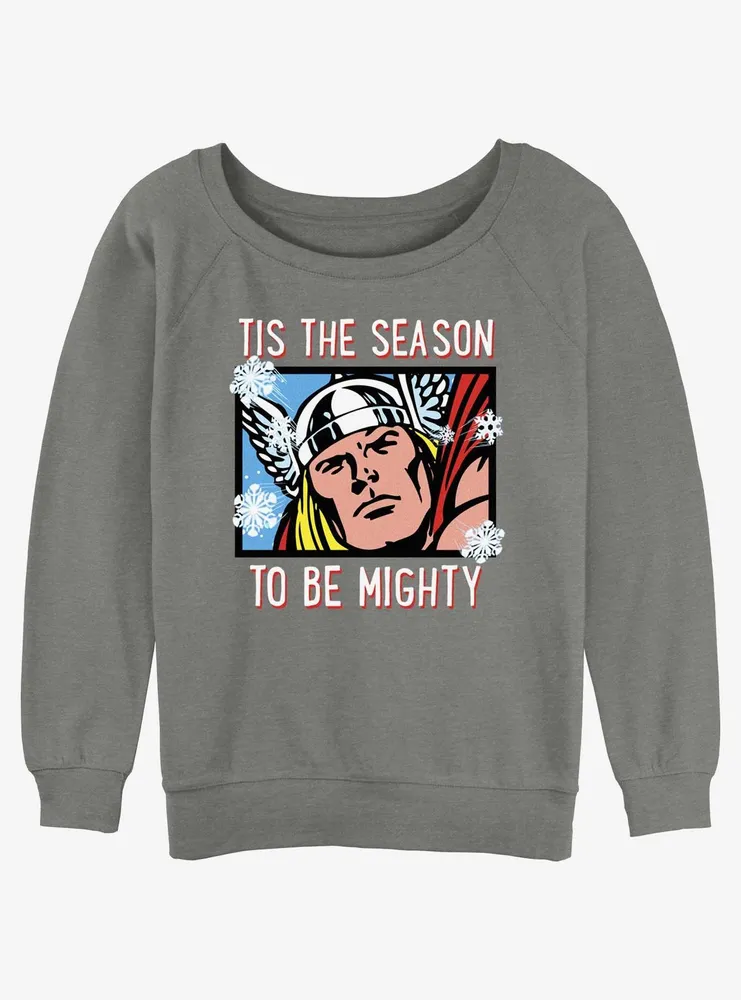 Marvel Thor Mighty Season Womens Slouchy Sweatshirt