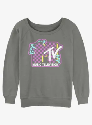 MTV Creature Logo Womens Slouchy Sweatshirt