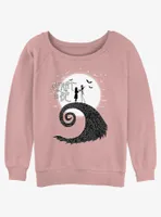 Disney The Nightmare Before Christmas Meant To Be Jack and Sally Womens Slouchy Sweatshirt