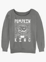 Disney The Nightmare Before Christmas Jack Pumpkin King Womens Slouchy Sweatshirt