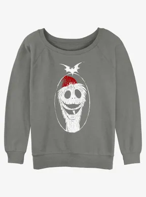 Disney The Nightmare Before Christmas Santa Jack Womens Slouchy Sweatshirt