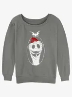 Disney The Nightmare Before Christmas Santa Jack Womens Slouchy Sweatshirt