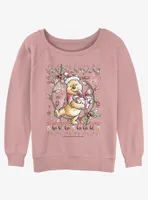 Disney Winnie The Pooh Christmas Bear Womens Slouchy Sweatshirt