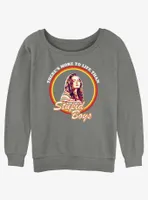 Stranger Things Max More To Life Than Stupid Boys Womens Slouchy Sweatshirt