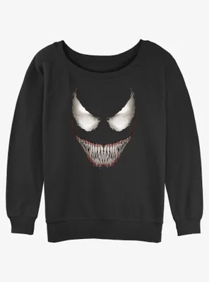 Marvel Venom Big Face Womens Slouchy Sweatshirt