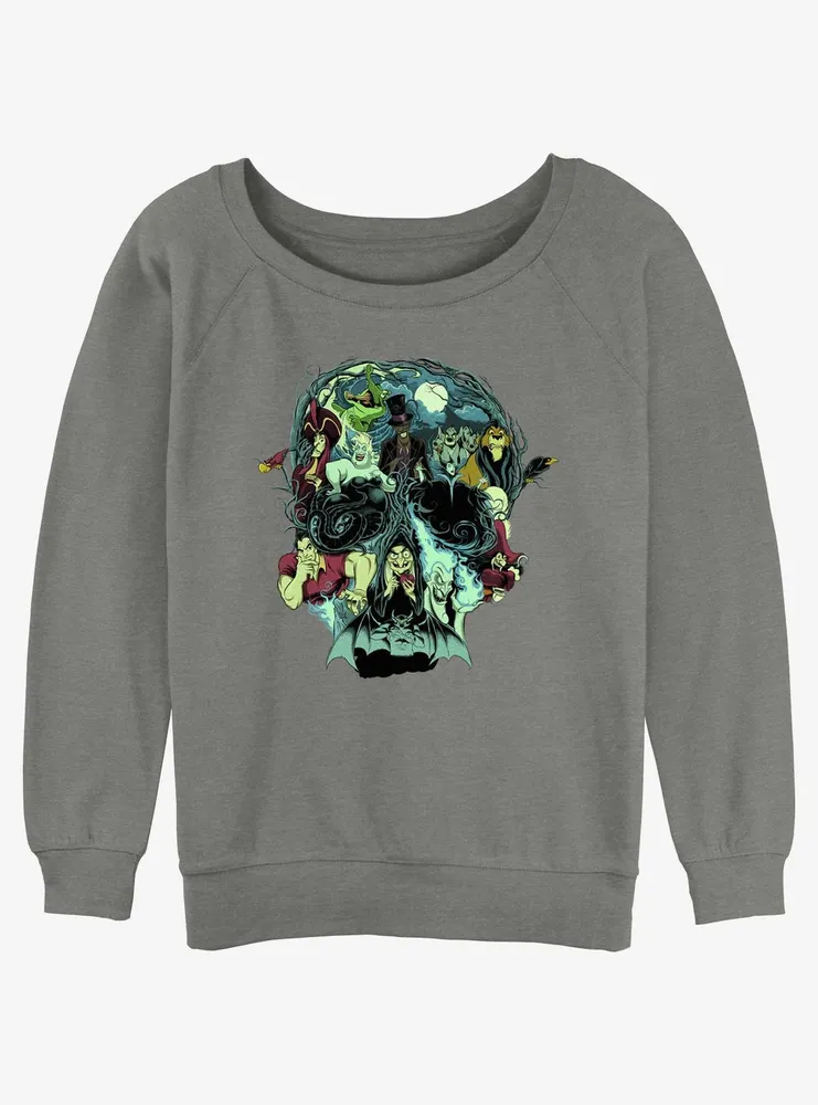 Disney Villains Wicked Things Womens Slouchy Sweatshirt