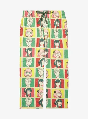 Spy x Family Character Grid Allover Print Sleep Pants - BoxLunch Exclusive