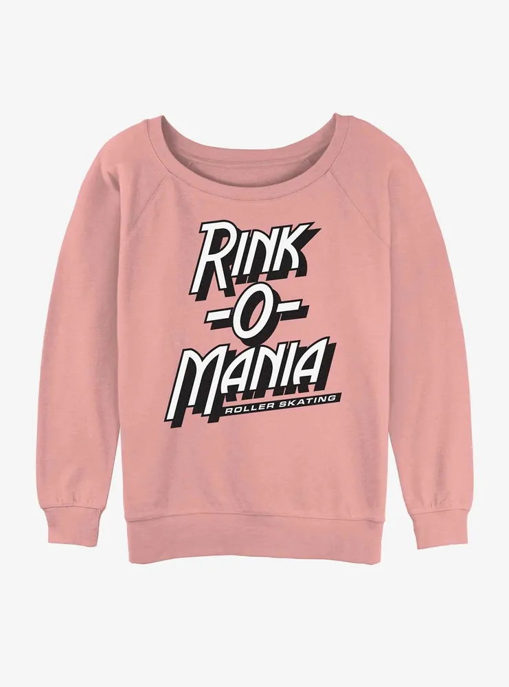 Stranger Things Rink Logo Womens Slouchy Sweatshirt