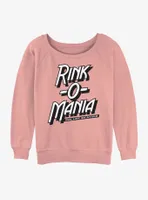 Stranger Things Rink Logo Womens Slouchy Sweatshirt