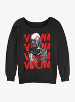 Stranger Things Vecna Horror Poster Womens Slouchy Sweatshirt