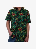 Jurassic Park Tropical Raptor Woven Button-Up