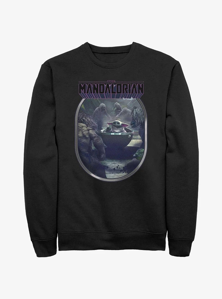 Star Wars The Mandalorian Alamites Attack Grogu Sweatshirt