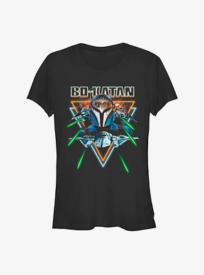 Star Wars The Mandalorian Bo-Katan Dogfight Girls T-Shirt