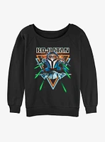 Star Wars The Mandalorian Bo-Katan Dogfight Slouchy Sweatshirt