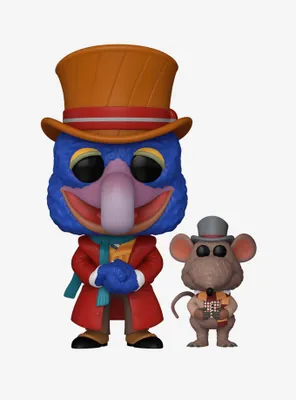 Funko Pop! Movies Disney The Muppet Christmas Carol Charles Dickens with Rizzo Vinyl Figure