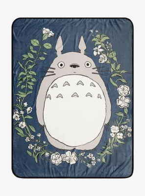 Studio Ghibli My Neighbor Totoro Floral Fleece Throw - BoxLunch Exclusive