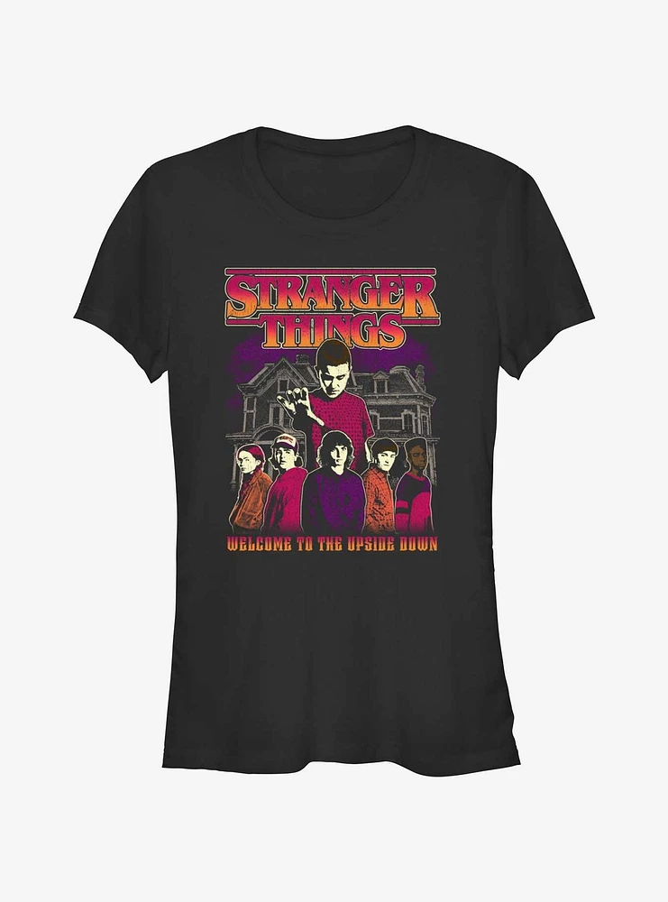 Stranger Things Upside Down Group Girls T-Shirt