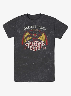 Stranger Things Demon Hellfire Club Mineral Wash T-Shirt
