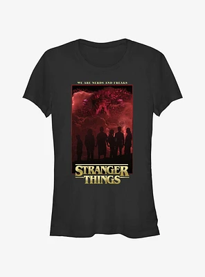 Stranger Things Nerds And Freaks Girls T-Shirt