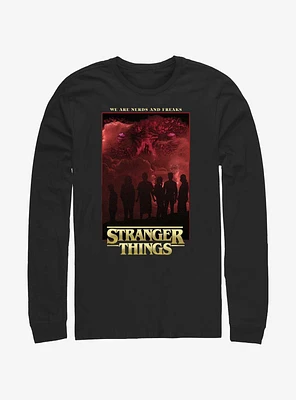Stranger Things Nerds And Freaks Long-Sleeve T-Shirt