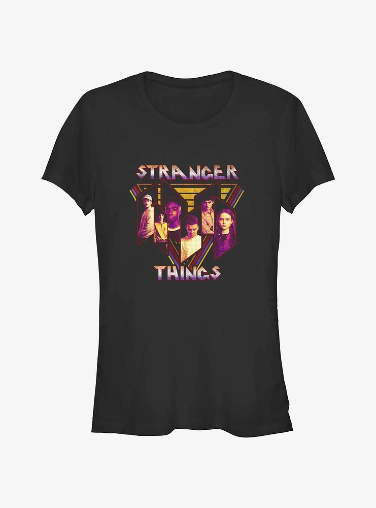 Stranger Things Heavy Metal Band Girls T-Shirt