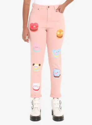 BT21 Pink Sweetie Mom Jeans