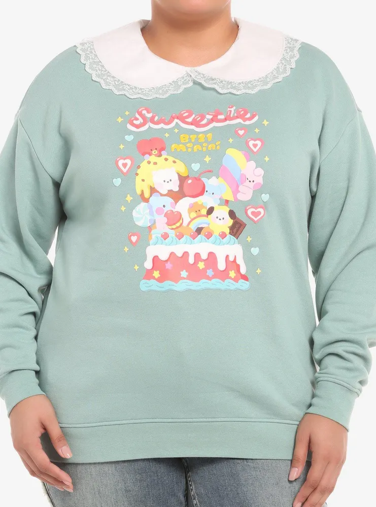 BT21 Sweetie Collared Girls Sweatshirt Plus