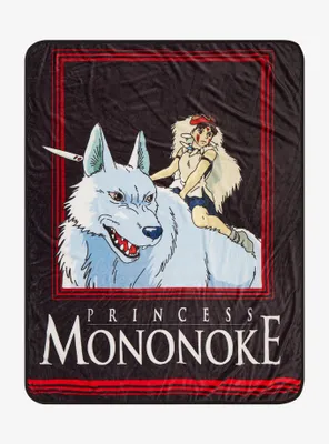 Studio Ghibli Princess Mononoke San & Moro Portrait Throw - BoxLunch Exclusive