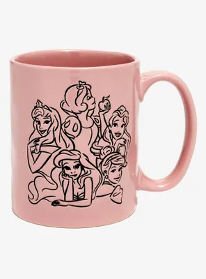Disney Princesses Sketch Group Portrait Mug