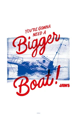 Jaws The Orca Boat Poster