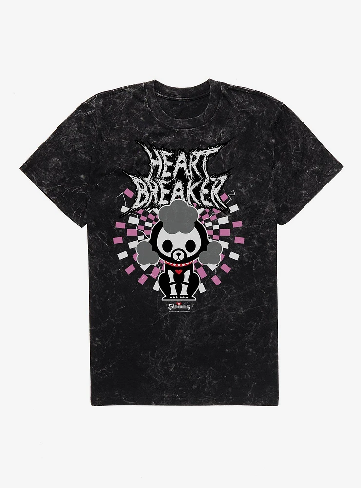 Skelanimals Roxie Heart Breaker Mineral Wash T-Shirt