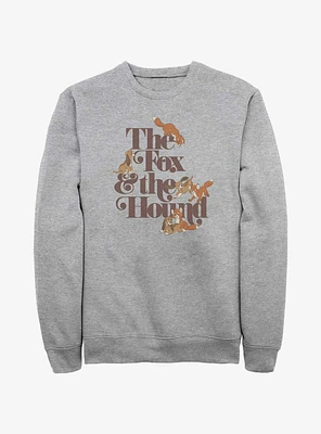Disney the Fox and Hound Playful Logo Sweatshirt