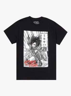 Attack On Titan Mikasa Manga Panel T-Shirt