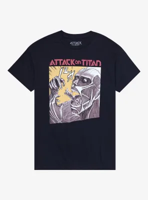Attack On Titan Colossal Manga Panel T-Shirt