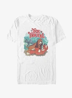 Disney the Fox and Hound Playful Friends Logo T-Shirt