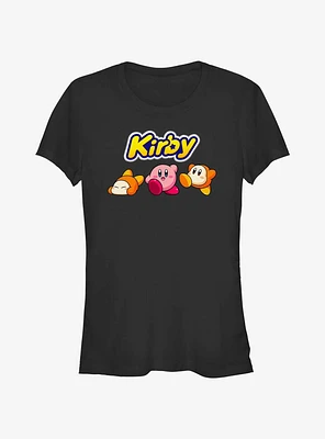 Kirby and Waddle Dee Logo Girls T-Shirt