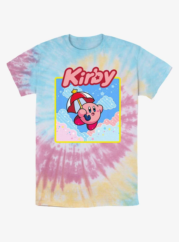 Kirby Starry Parasol Tie-Dye T-Shirt