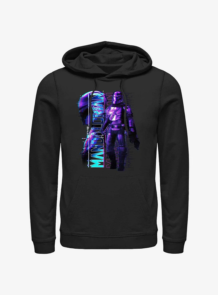 Star Wars The Mandalorian Mando Glitch Hoodie