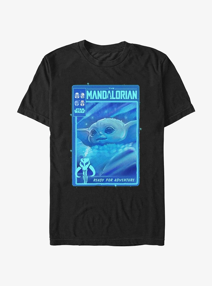 Star Wars The Mandalorian Grogu Ready For Adventure Poster T-Shirt