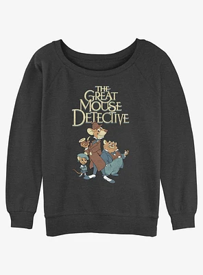 Disney The Great Mouse Detective Mousey Trio Slouchy Sweatshirt