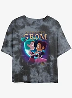 Disney The Owl House Enchanted Grom Tie-Dye Girls Crop T-Shirt