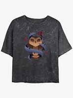 Disney The Owl House Staff Vines Mineral Wash Girls Crop T-Shirt