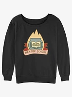 Disney The Owl House Hexside School Logo Slouchy Sweatshirt