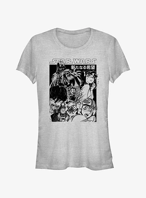 Star Wars Anime Style Galactic Heroes Poster Girls T-Shirt