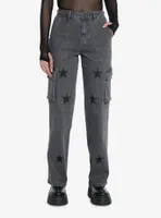 Social Collision Grey Star Cargo Pants