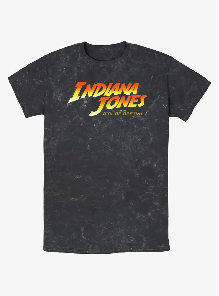 Indiana Jones and the Dial of Destiny Logo Mineral Wash T-Shirt