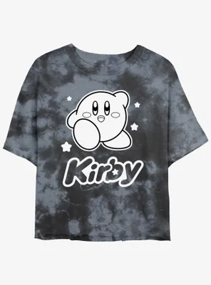 Kirby Star Pose Tie-Dye Womens Crop T-Shirt